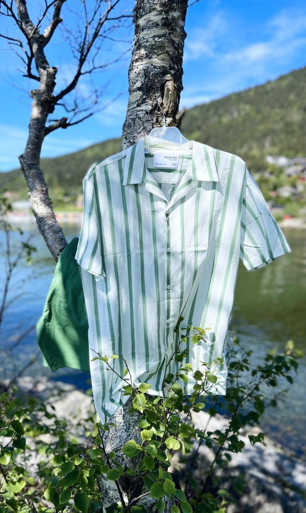 Regair shirt ss mix-Skjorte-Selected Homme-Aandahls