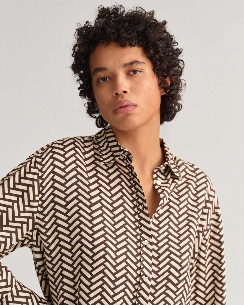 Relaxed geometric shirt-Skjorte-Gant-Aandahls