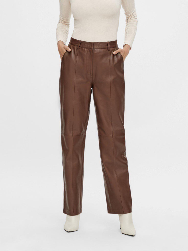 Ricca HW Leather Pant-Bukser-Y.A.S-Aandahls
