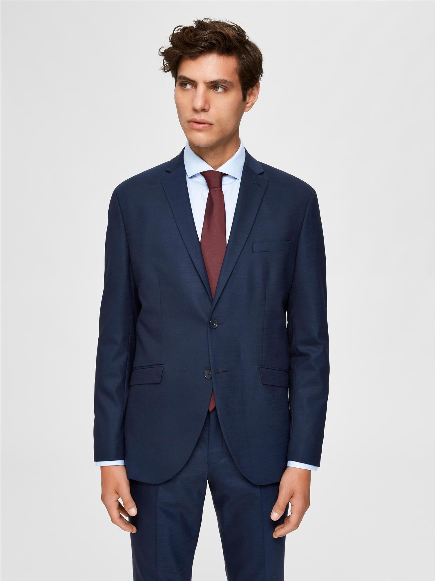 Slim Mylostate Flex DK BL-Dress-Selected Homme-Aandahls