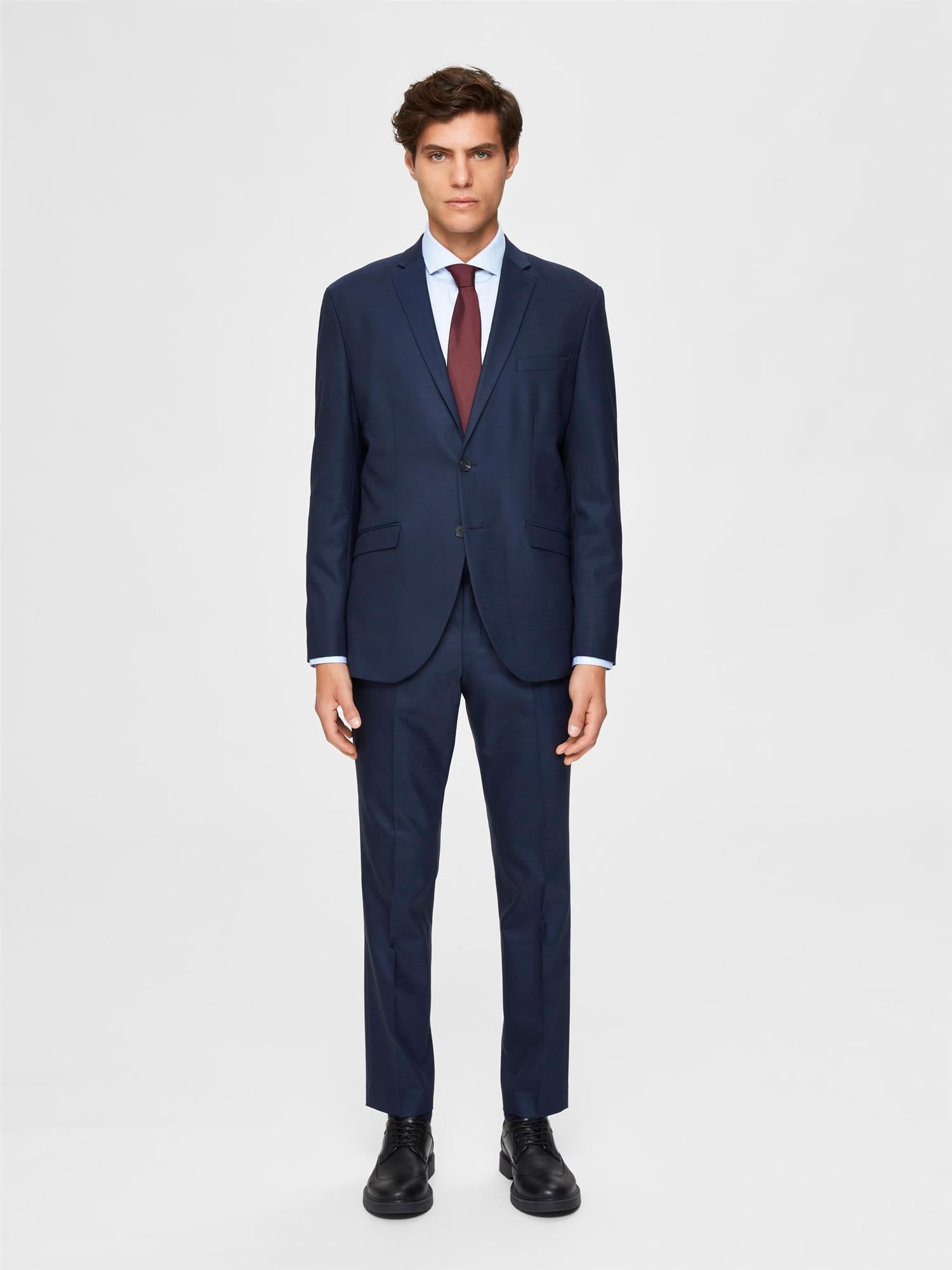 Slim Mylostate Flex DK BL-Dress-Selected Homme-Aandahls