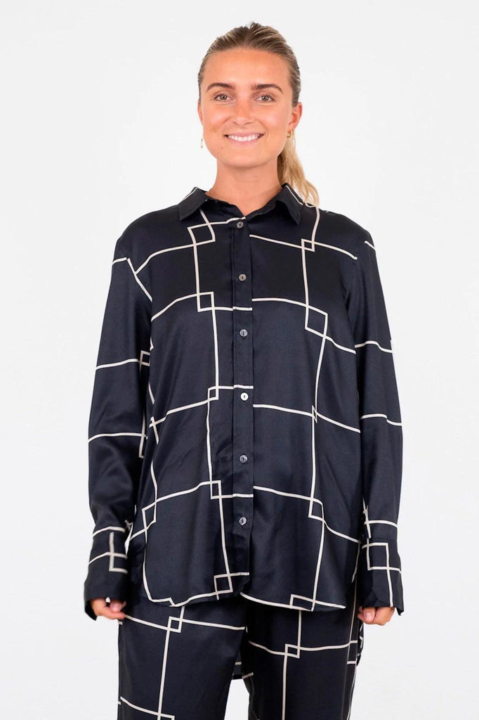 Sound Mega Square Shirt-Skjorte-Neo Noir-Aandahls