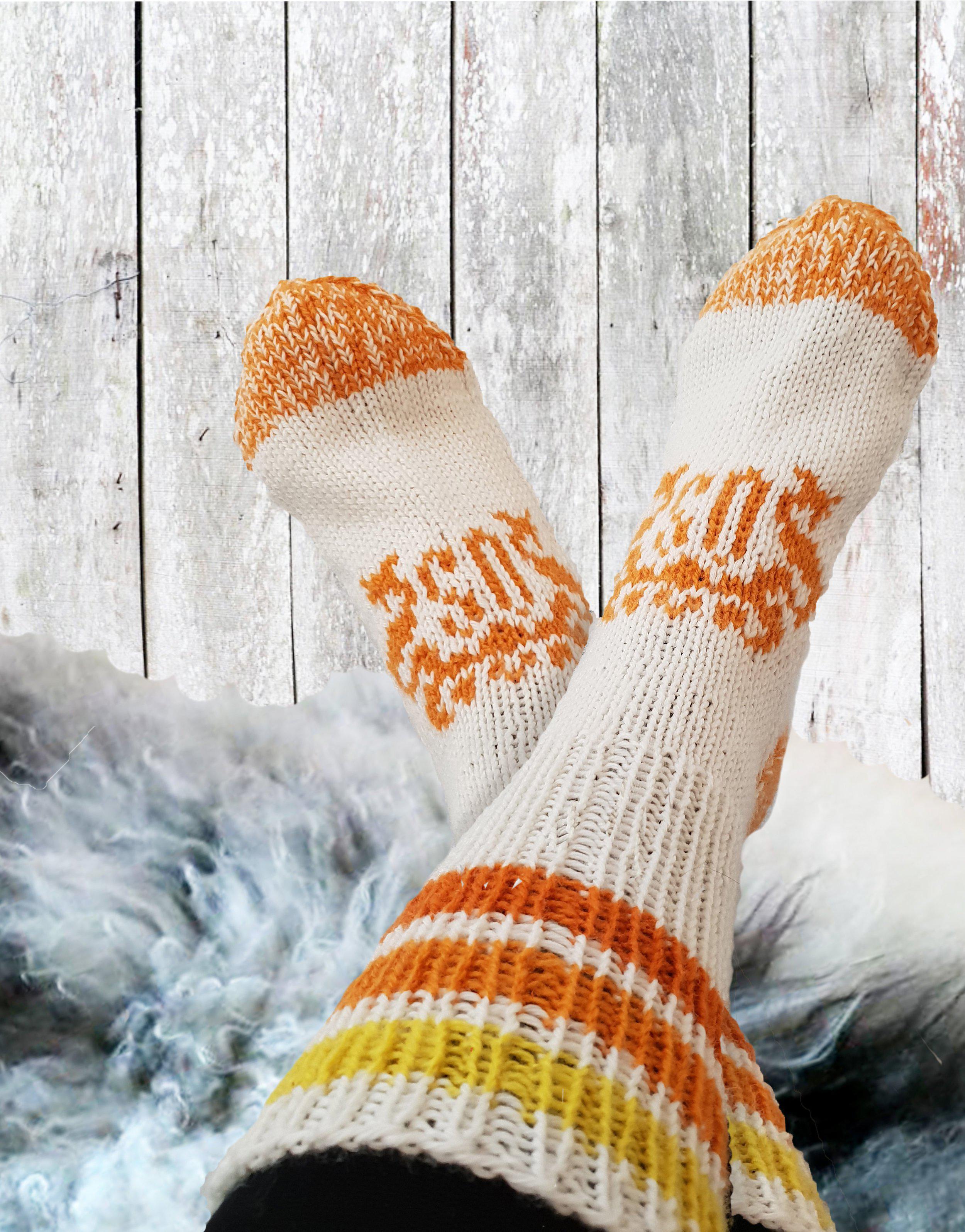 Strikkepakke ananasbrus (SOKKER)-trude nistad-Aandahls