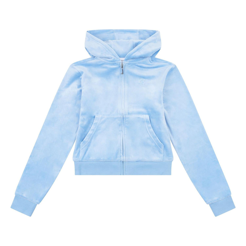 Tonal velour zip hoodie-Jakke-Juicy Couture-Aandahls