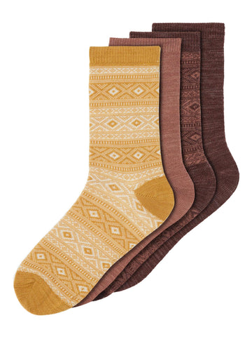 Wak Wool 4 pk sock-Ullklær barn-Name it-Aandahls