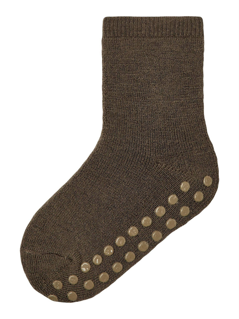 Waksi Wool Terry Sock W/non skid-Ullklær barn-Name it-Aandahls