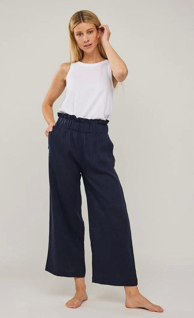 Bianco crepe pants - ella&il